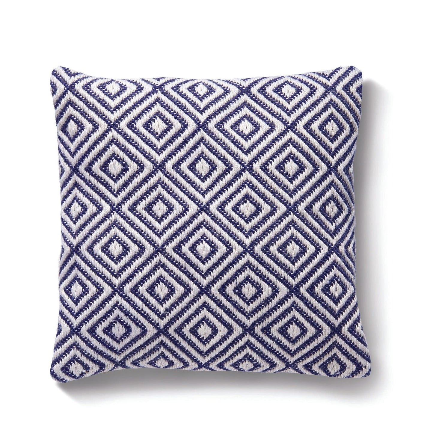 Hug Rug Woven Diamond Cushion Navy 45X45 Rug