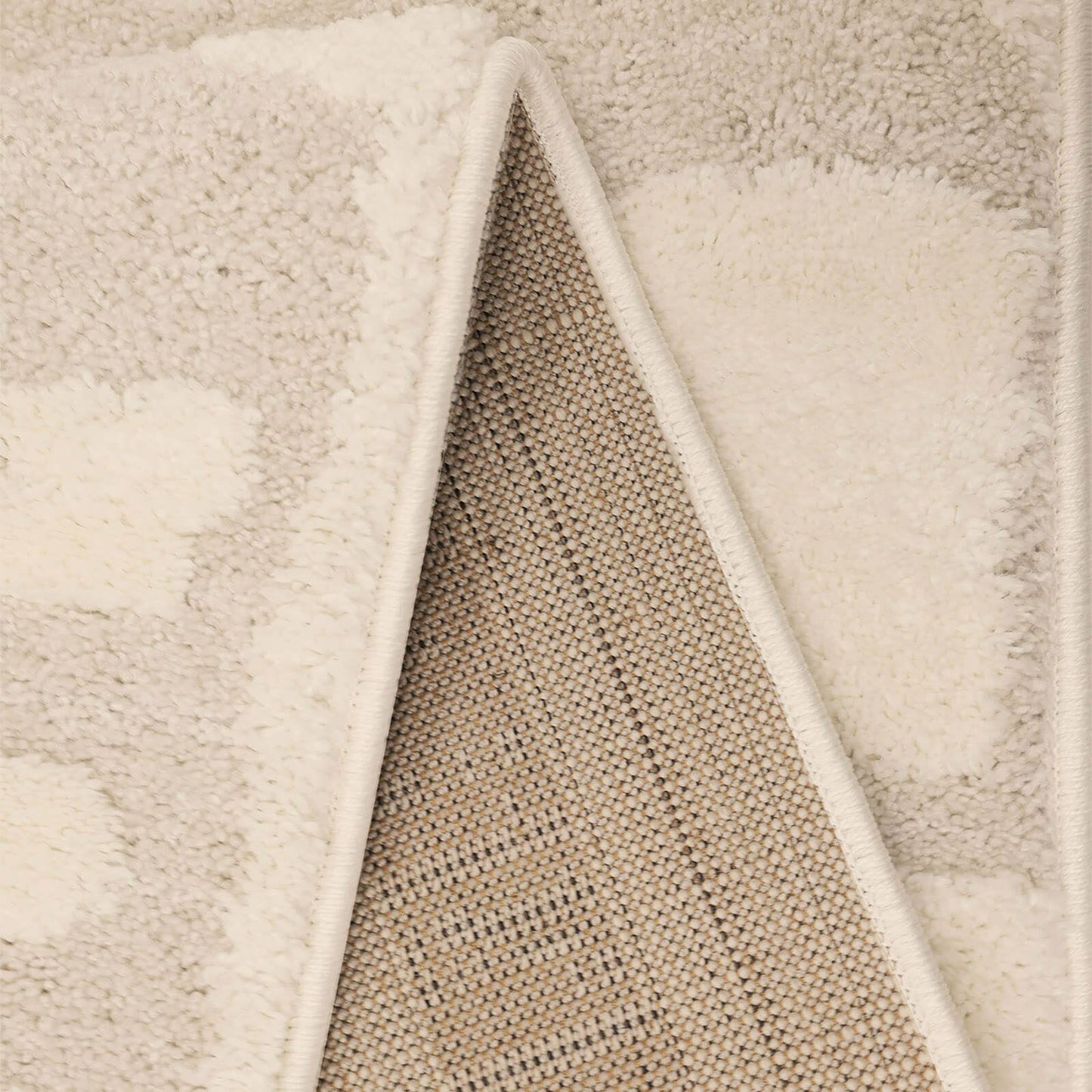 Ava Illusion Cream Semi Plain Rug