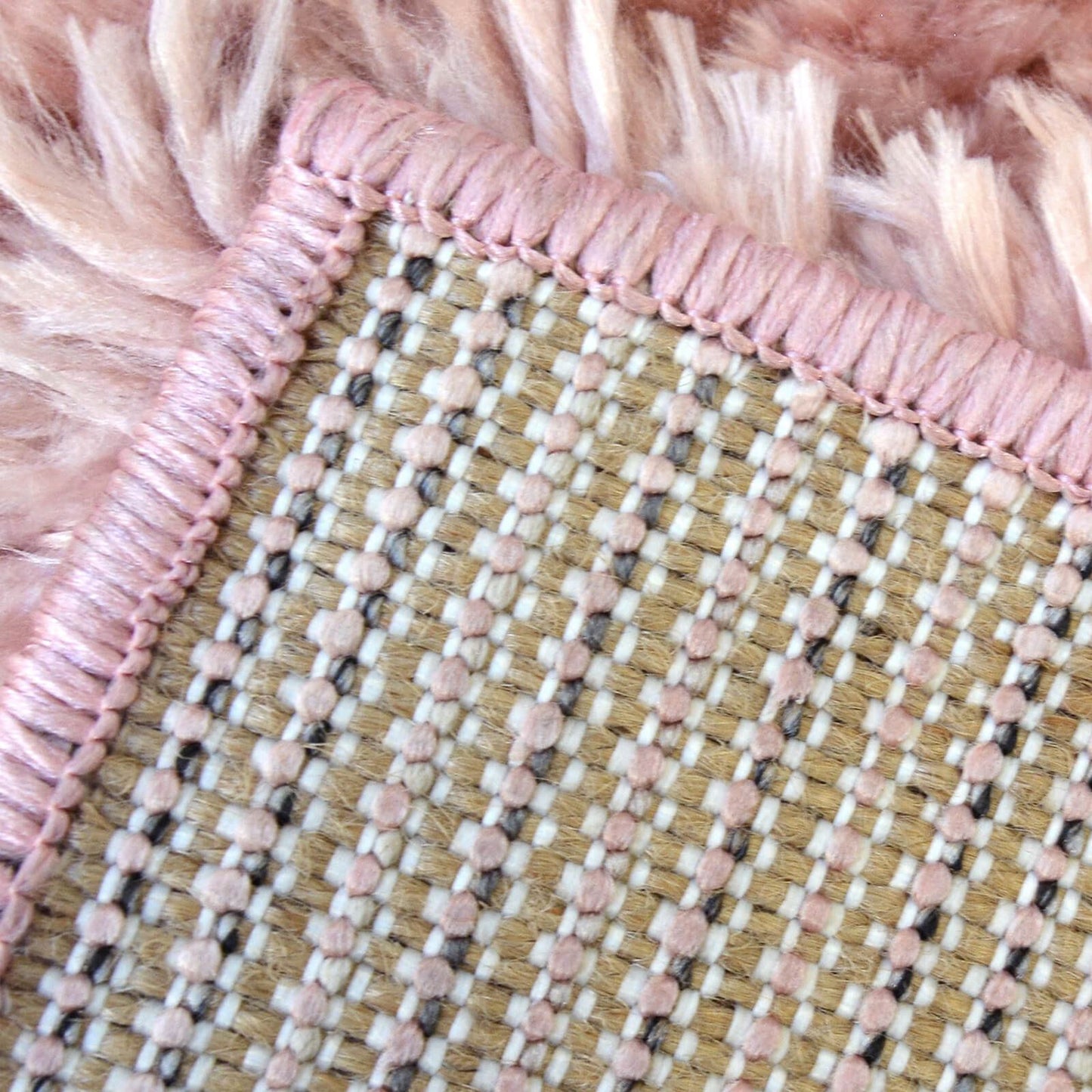 Lagom Pink Plain Rug