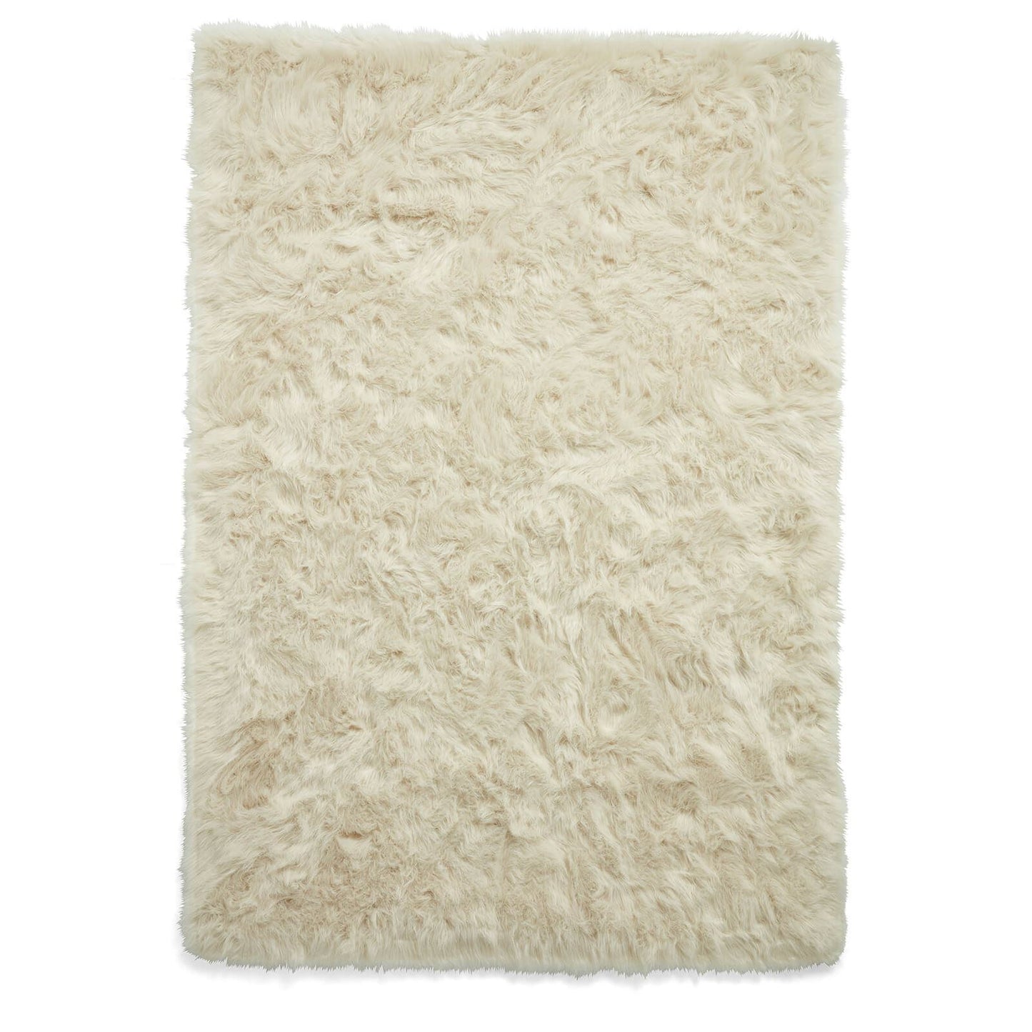 Polar Plush Beige Soft Shaggy Rug - 160 x 220cm (5ft 3" x 7ft 3")