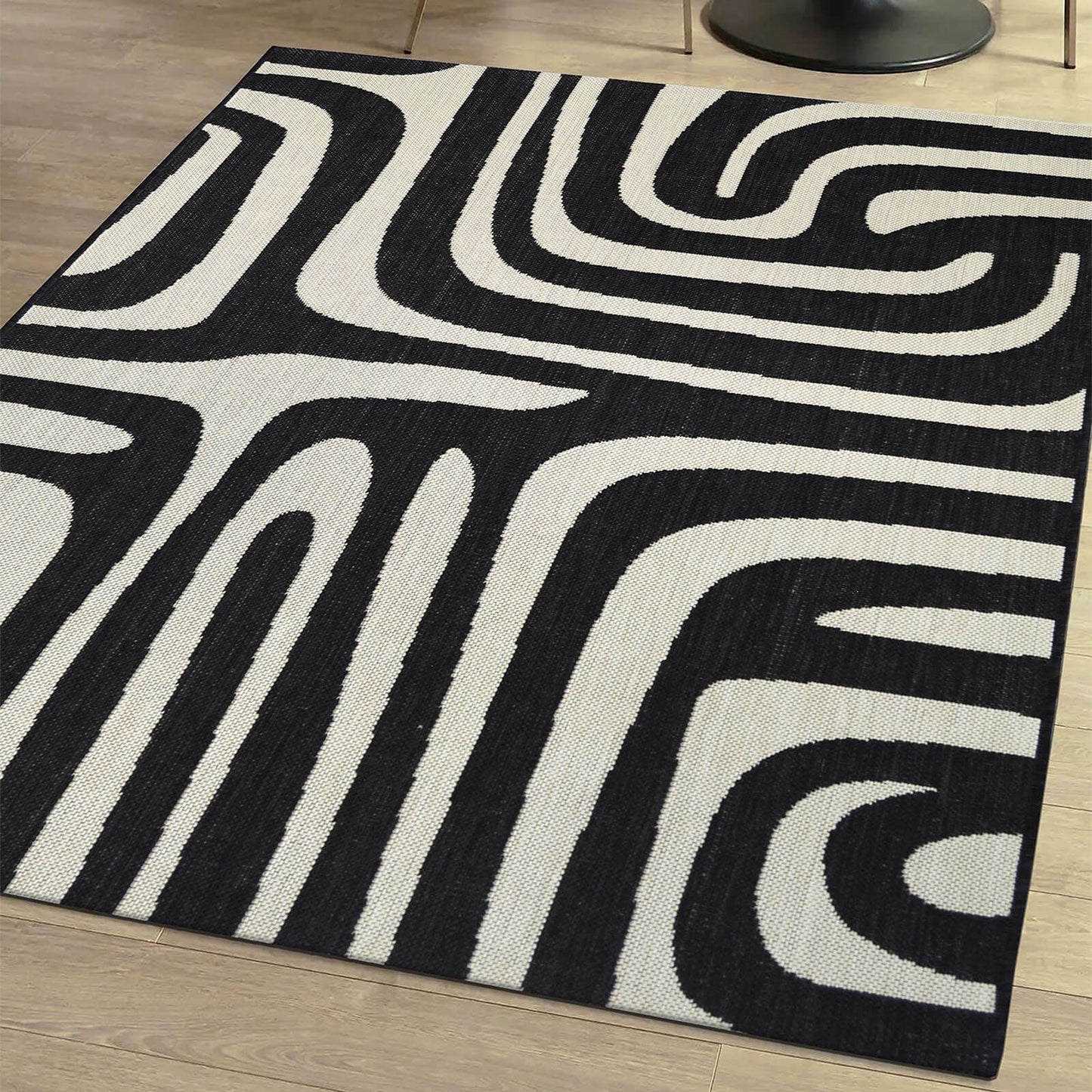 County Zebra Black Animal Rug