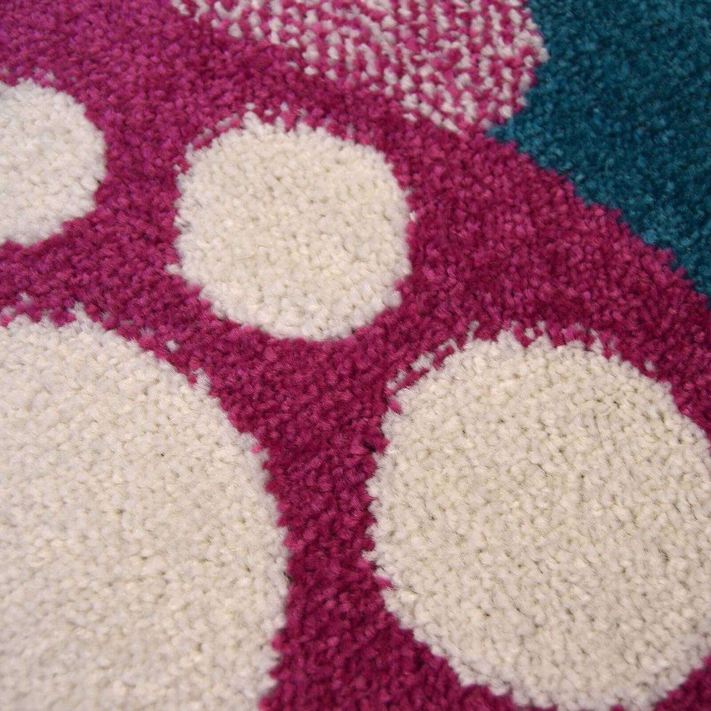 Colour Pop Dino Pink Kids Rug - 080 X 120cm (2ft 6" x 4ft 0")