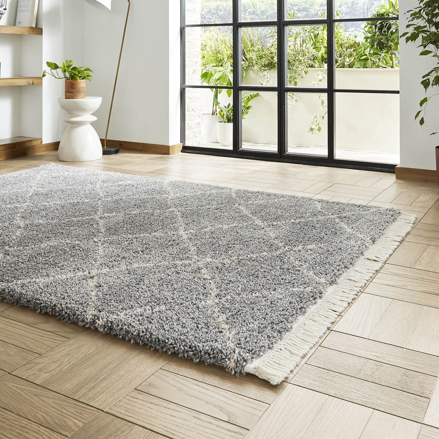 Boho 5413 Grey Berber Rug