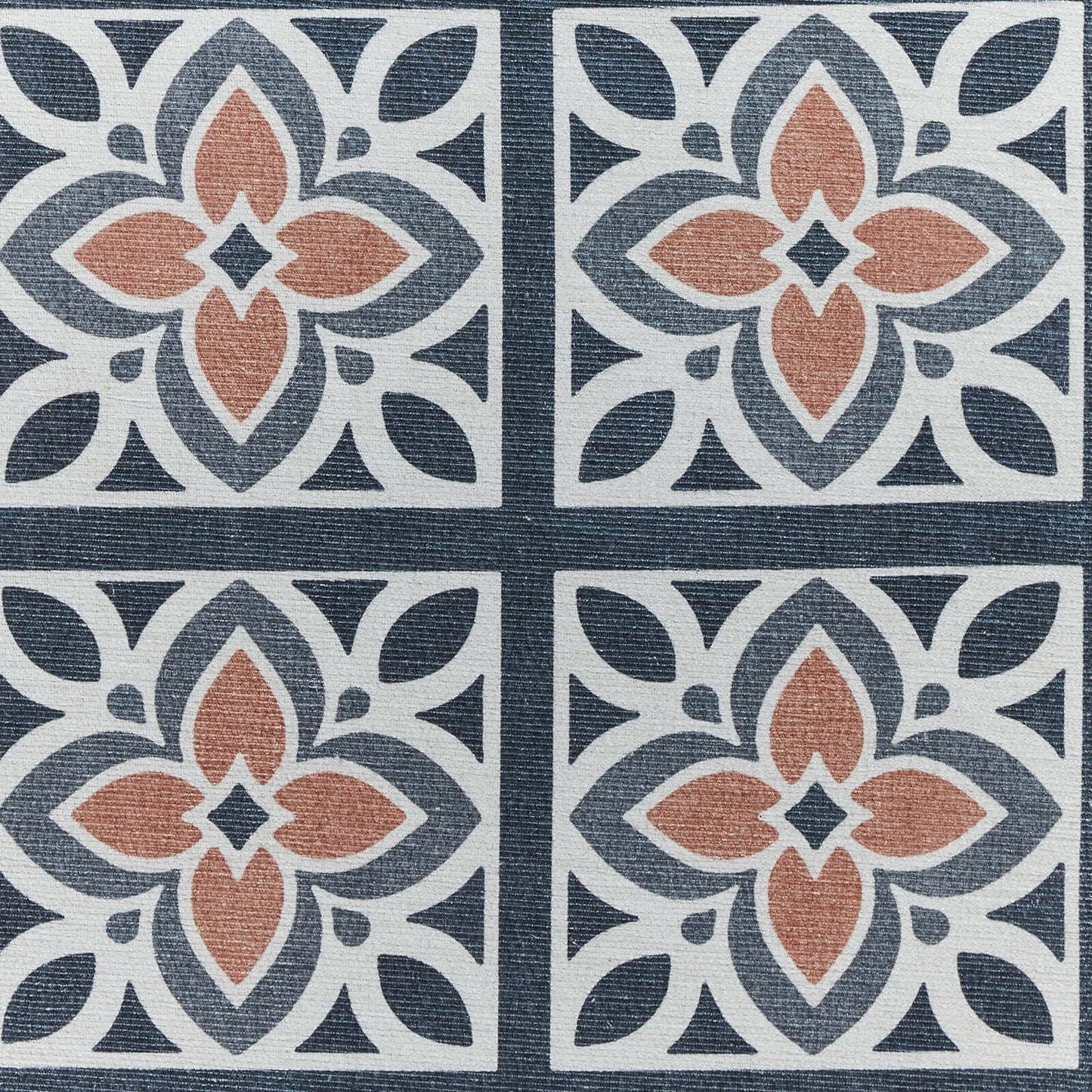 Victoria H1191 Grey Washable Rug - 75 x 230cm Hall Runner