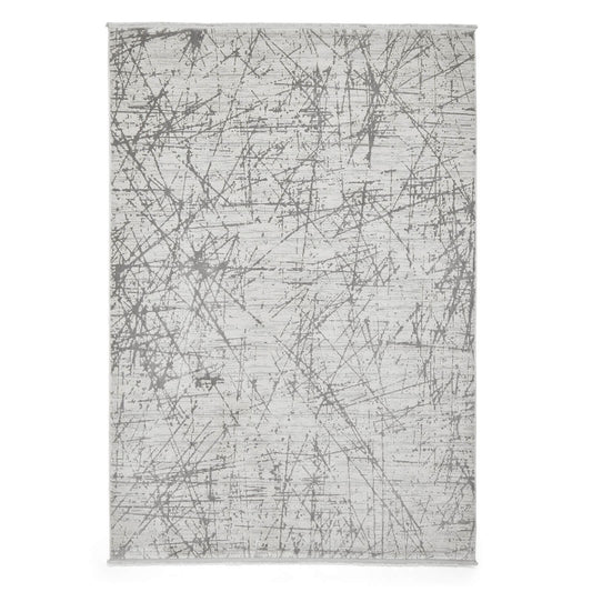 Mirage MR80 Grey Modern Abstract Rug - 200 x 290cm (6ft 6" x 9ft 6")