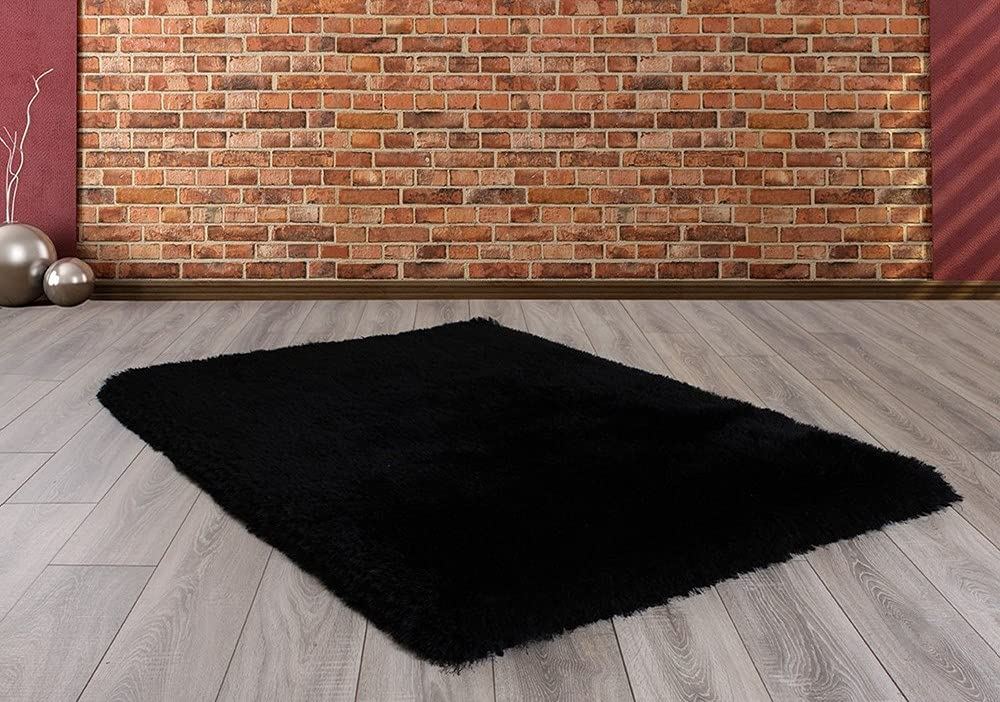 Mayfair Plain Black Rugs