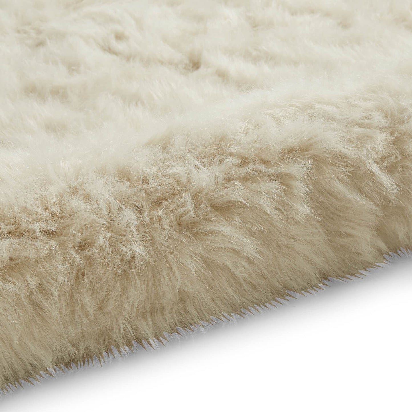 Polar Plush Beige Soft Shaggy Rug - 160 x 220cm (5ft 3" x 7ft 3")