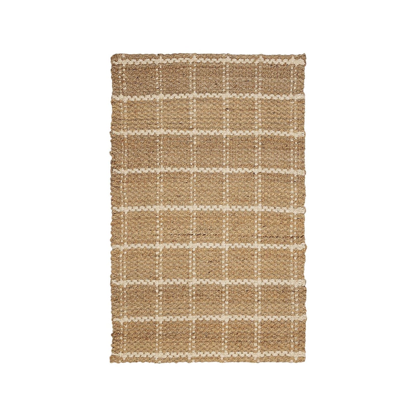 Jute Check Natural Rug