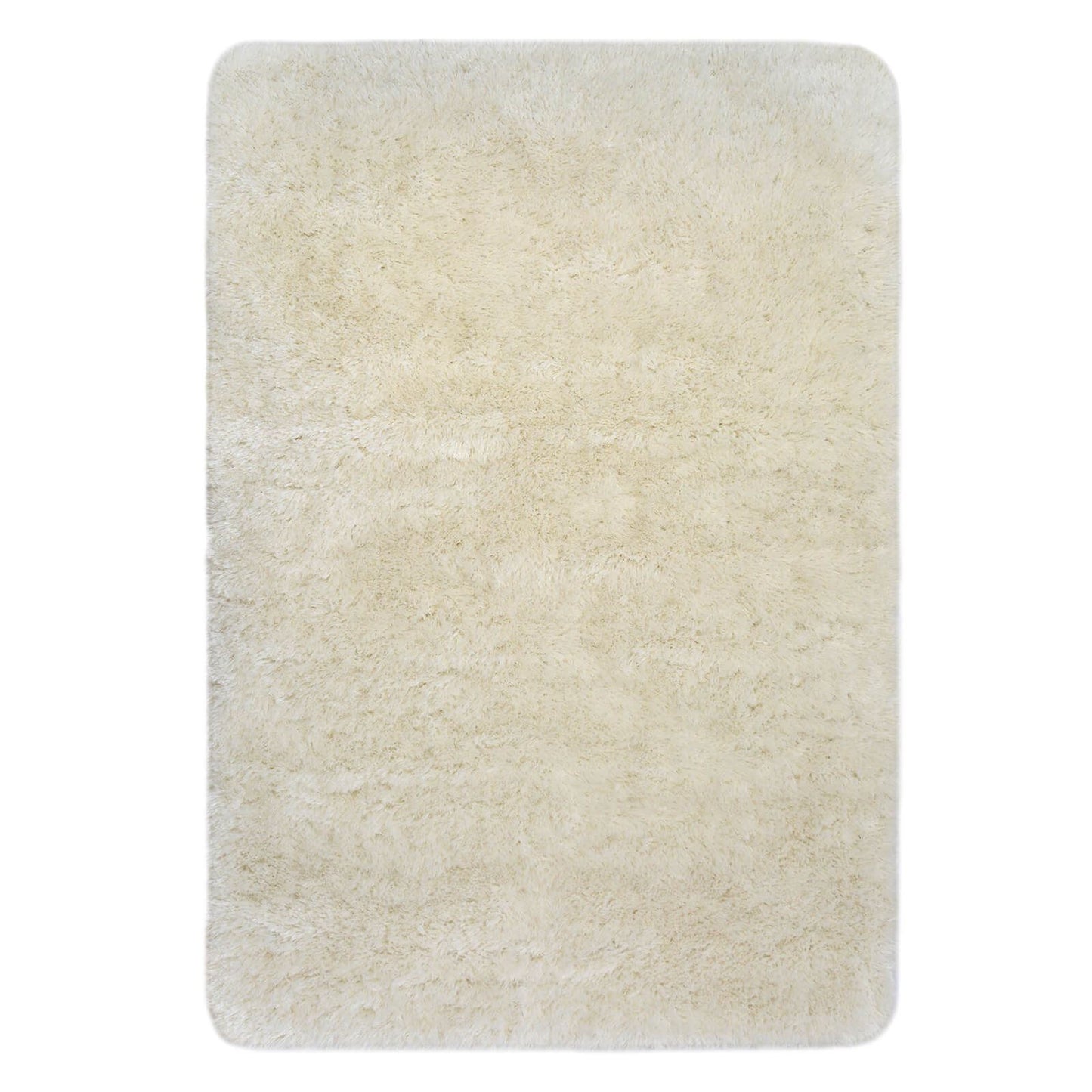 Soft Washable Cosy Ivory Plain Rug