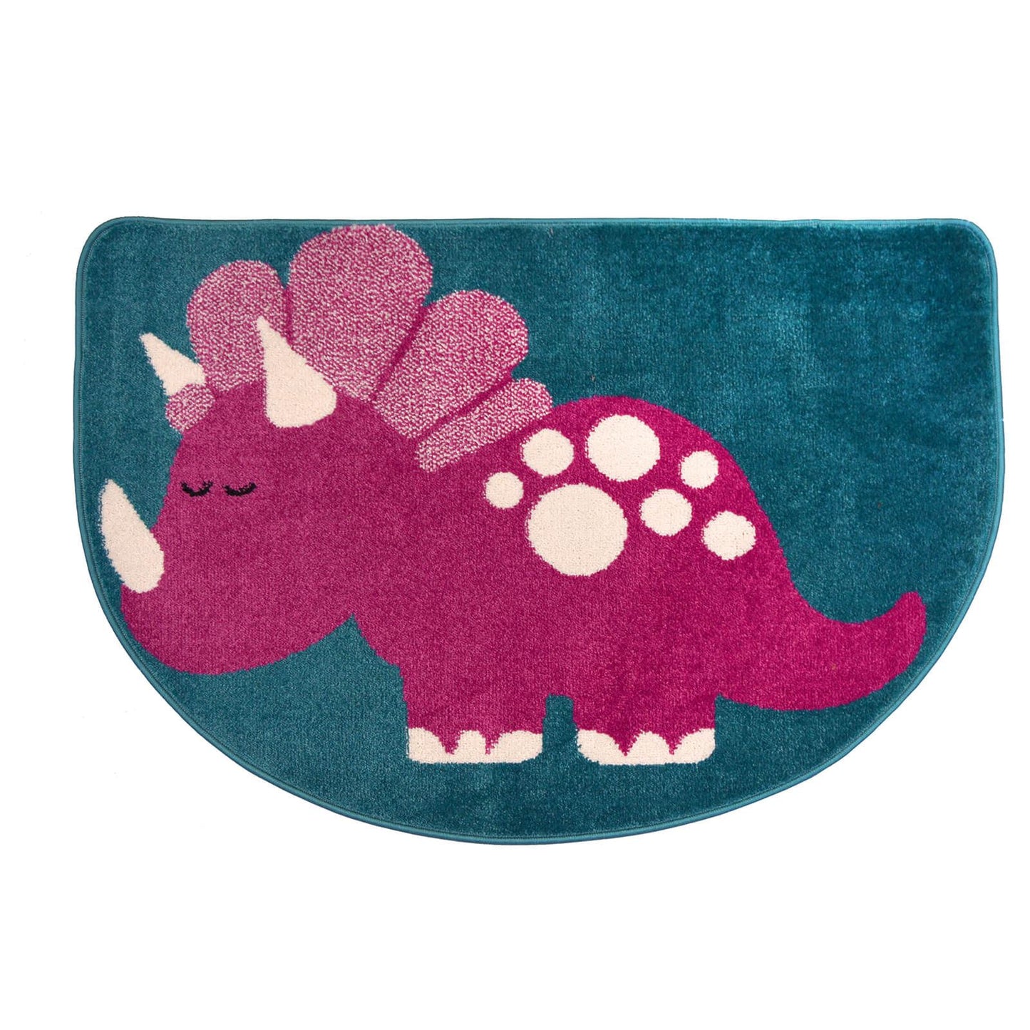 Colour Pop Dino Pink Kids Rug - 080 X 120cm (2ft 6" x 4ft 0")