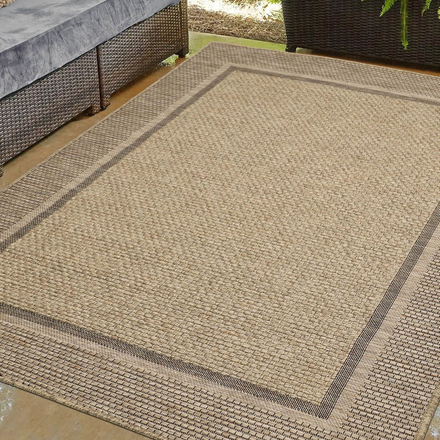 Summer Border Latte Rug