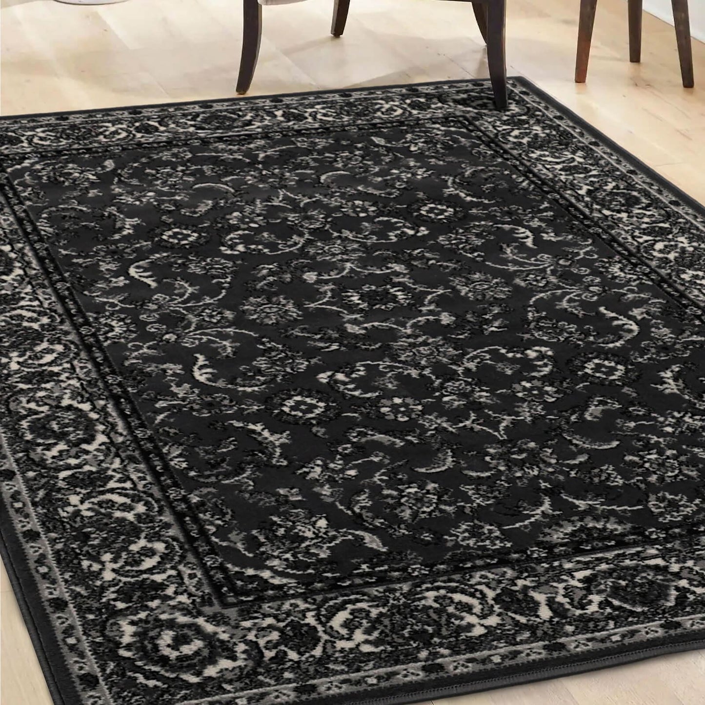 Maestro Beluchi Dark Grey Traditional Rug