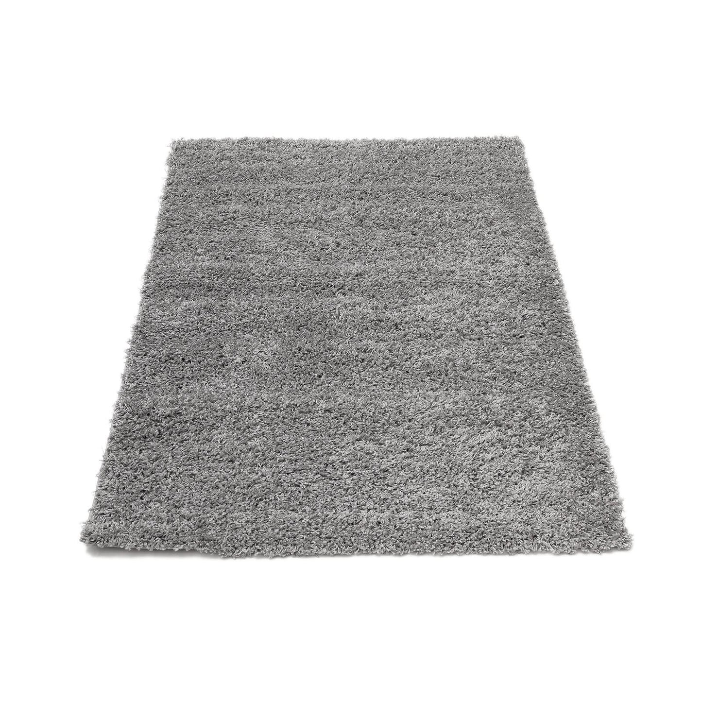 Jazz Shaggy Silver Plain Rug