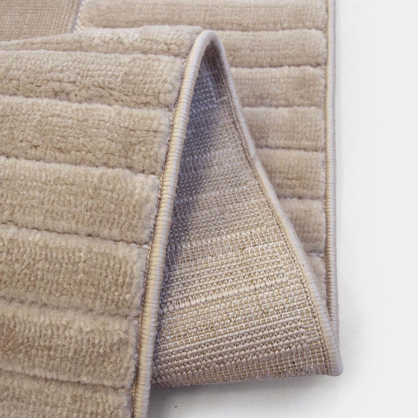 Malmo Border Natural Contemporary Rug