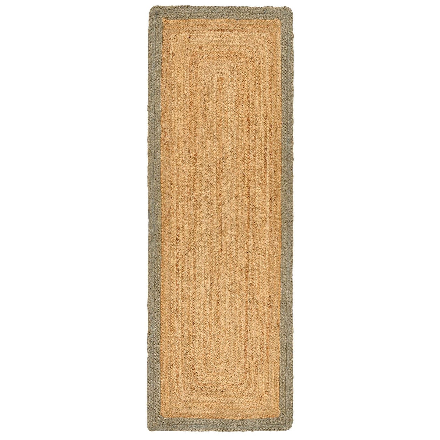 Jute Border Sage Green Modern Rugs