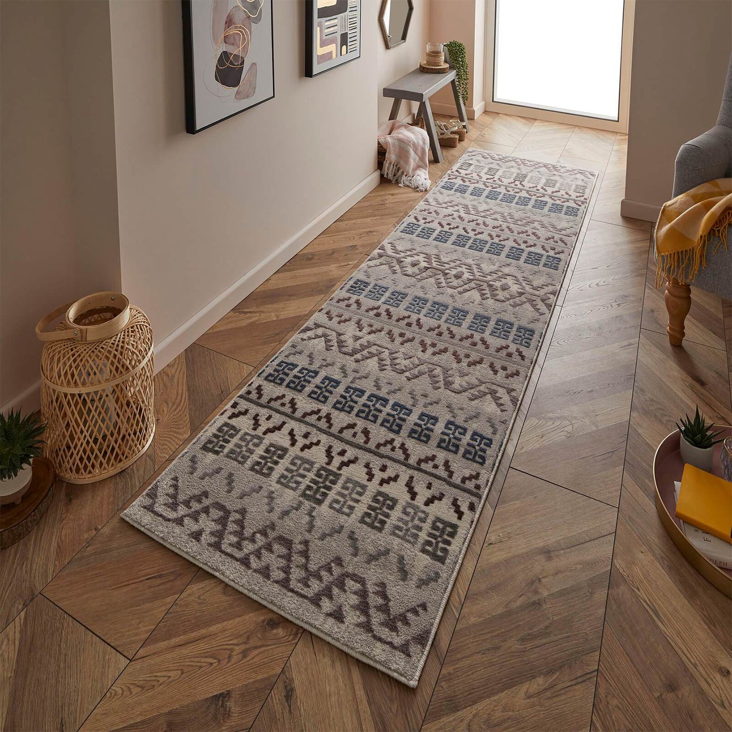 Vinci 130 X Grey and Silver Abstract Rugs