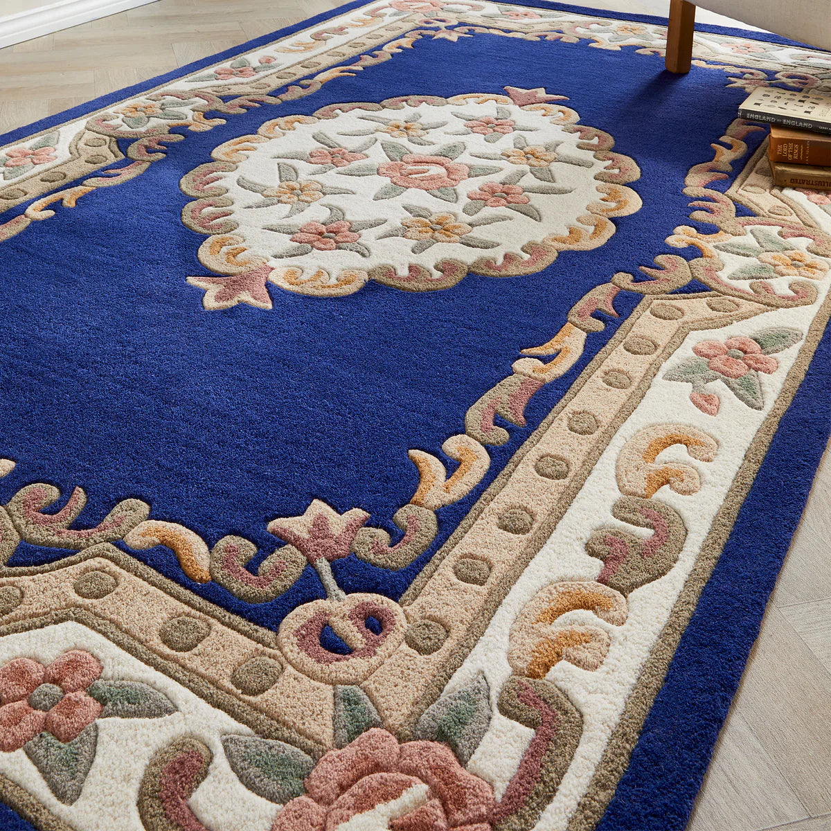 Shensi Blue Navy Traditional Rugs