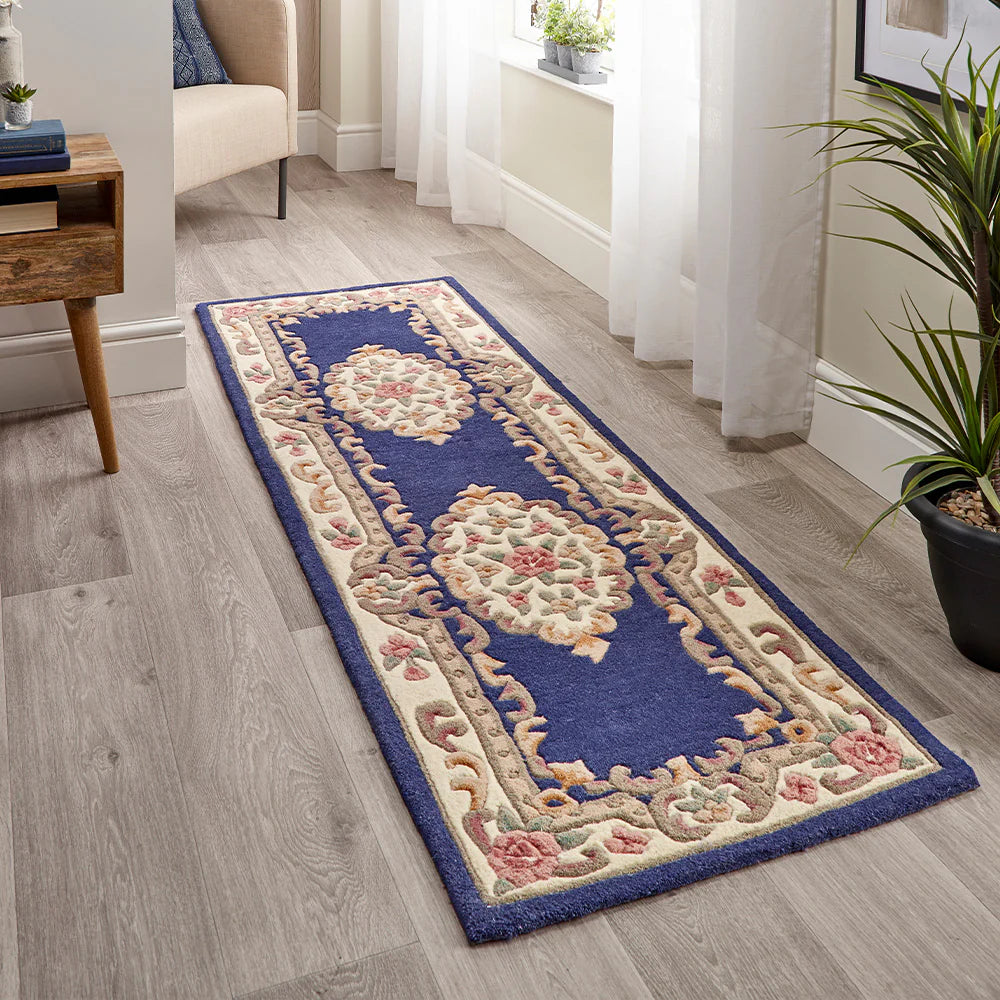 Shensi Blue Navy Traditional Rugs
