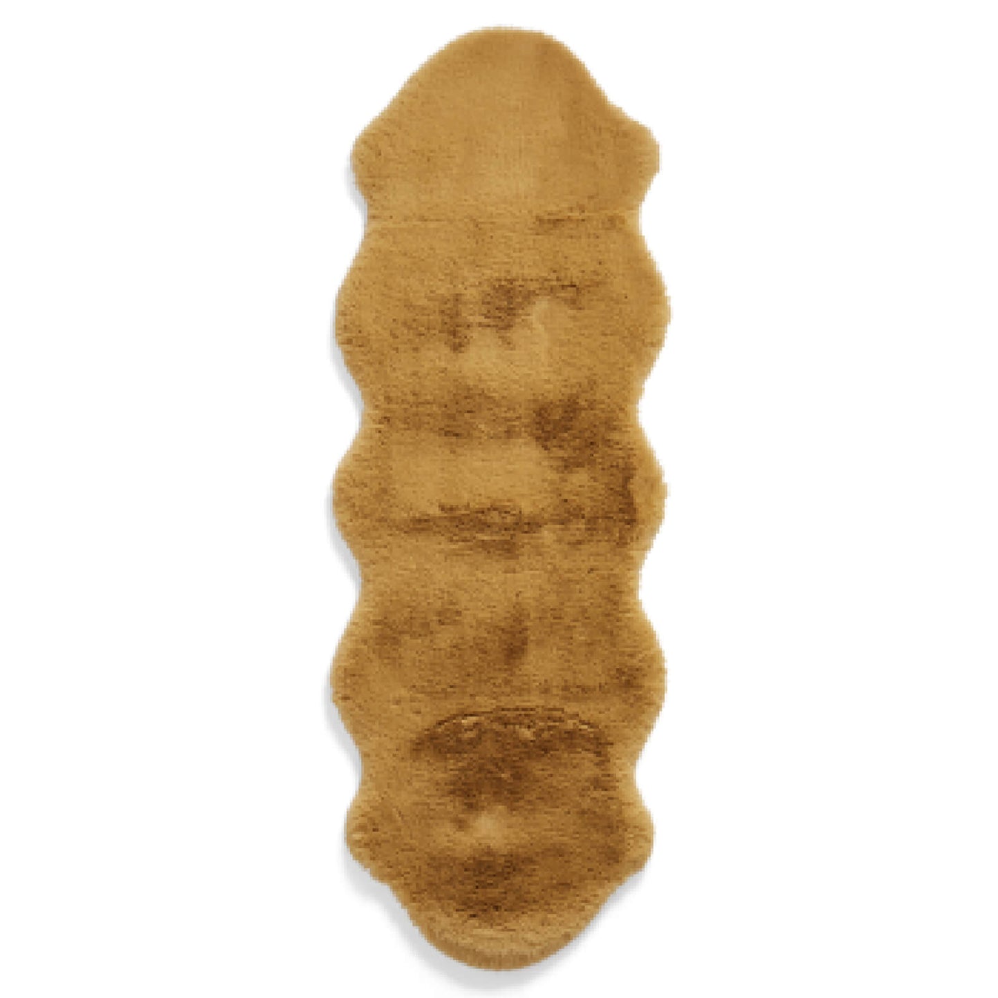 Super Teddy Mustard Double Sheepskin Rug - 060 x 180