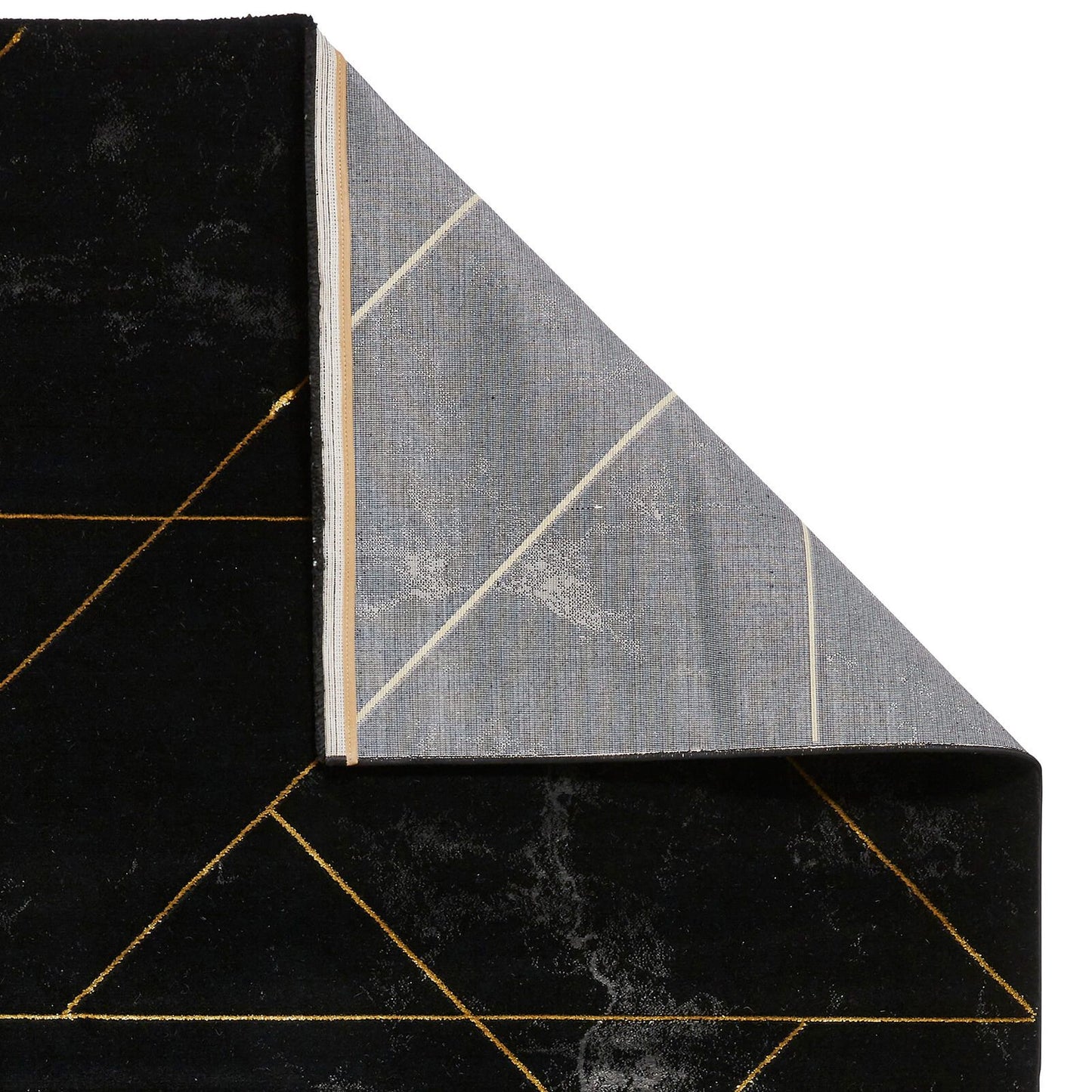 Think Rugs Craft 23299 Black / Gold Rug