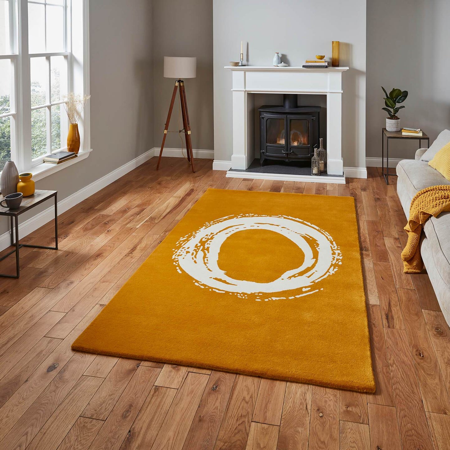 Think Rugs Elements EL1095 Ochre Rug