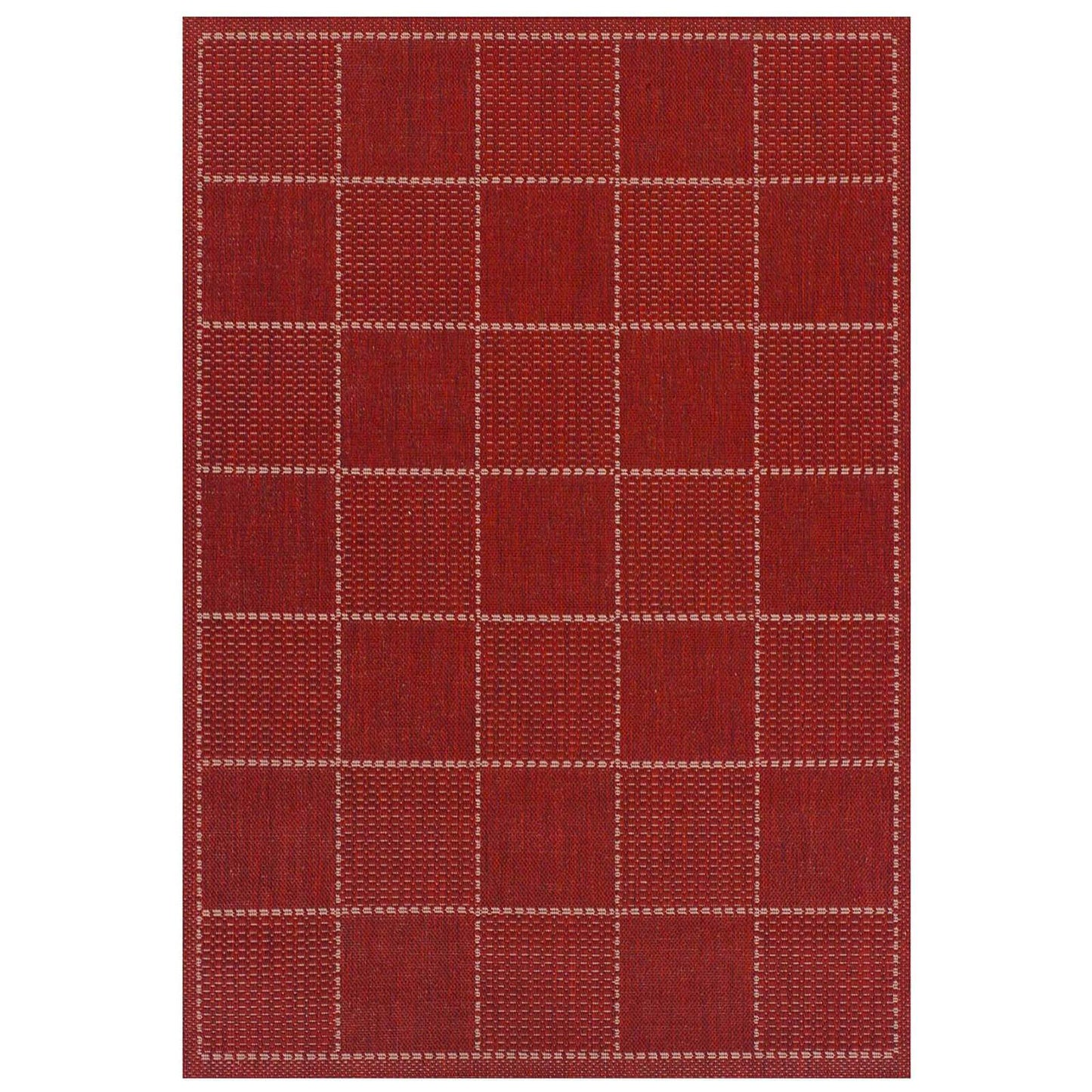 Oriental Weavers Checked Flatweave Red Rug