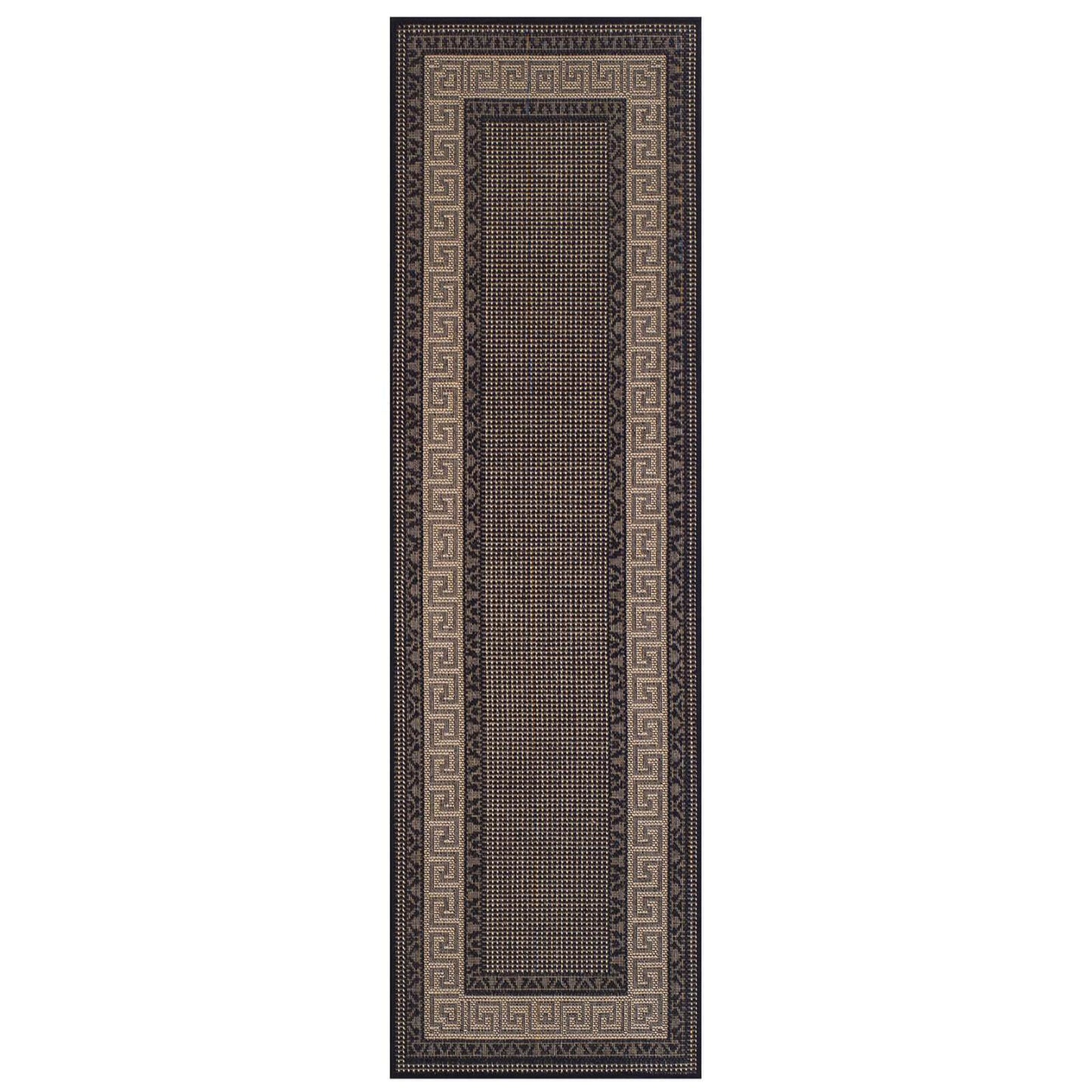 Oriental Weavers Greek Key Flatweave Black Rug