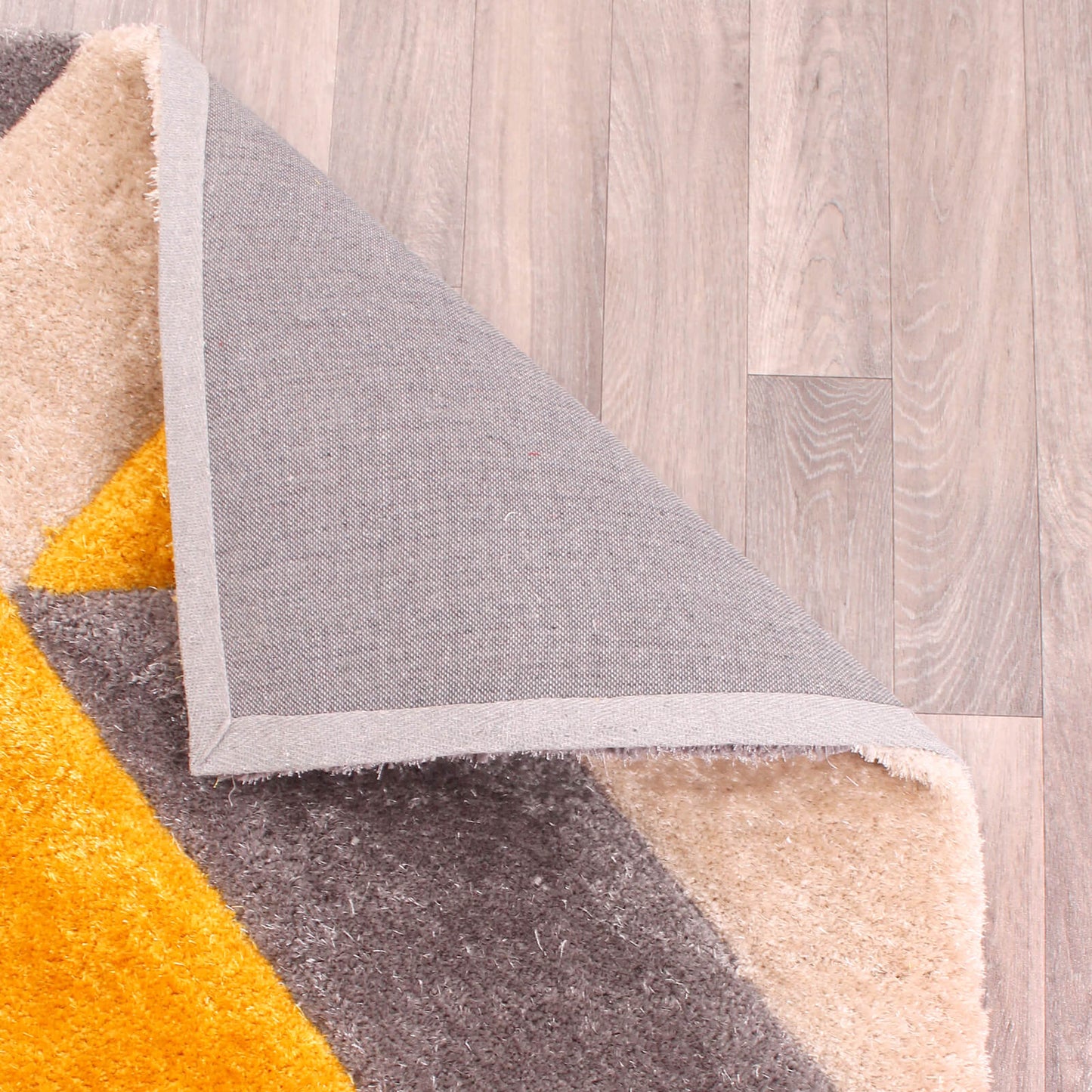 Ultimate Home Living 3D Carved Blazon Ochre Rug