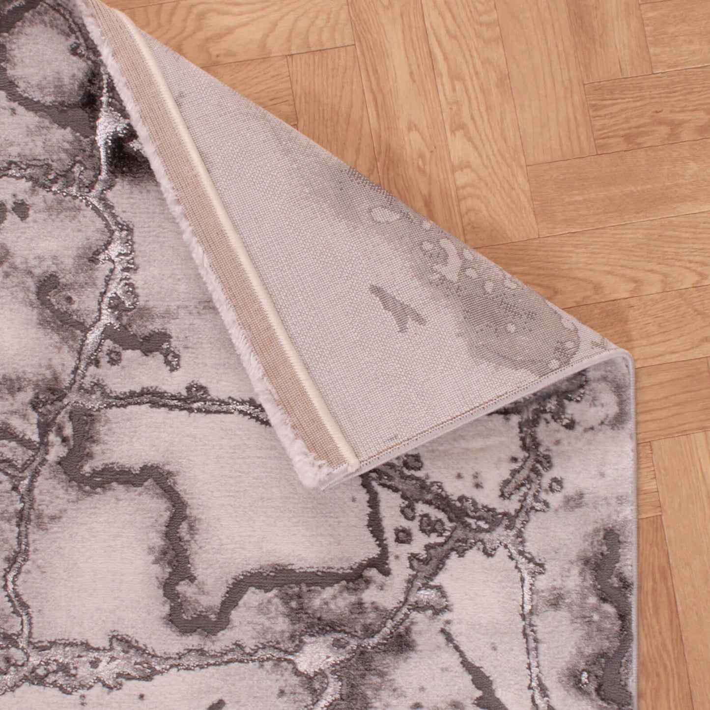 Handmade Carpets Bianco 185KA Dark Grey Rug