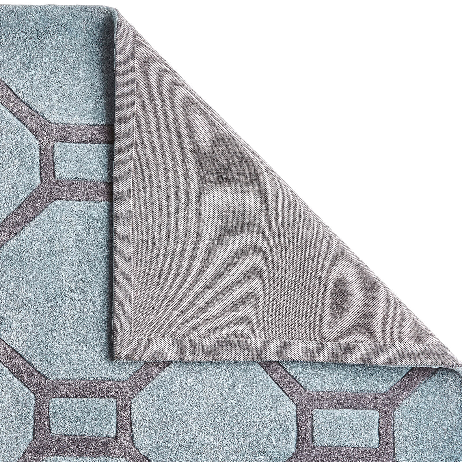 Think Rugs Hong Kong 4338 Blue / Grey Rug