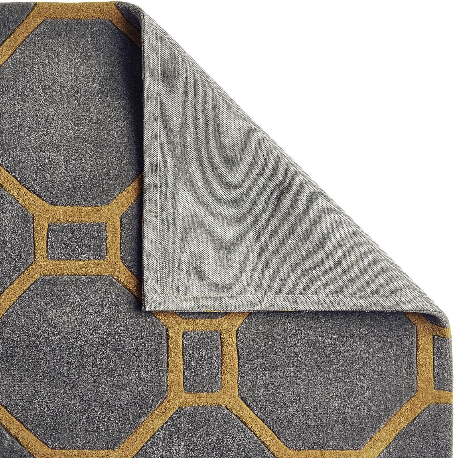 Think Rugs Hong Kong 4338 Grey / Yellow Rug