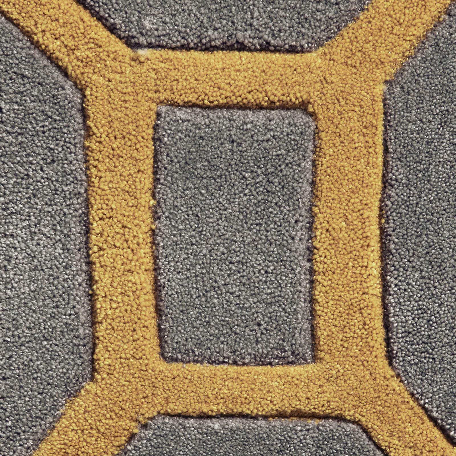 Think Rugs Hong Kong 4338 Grey / Yellow Rug