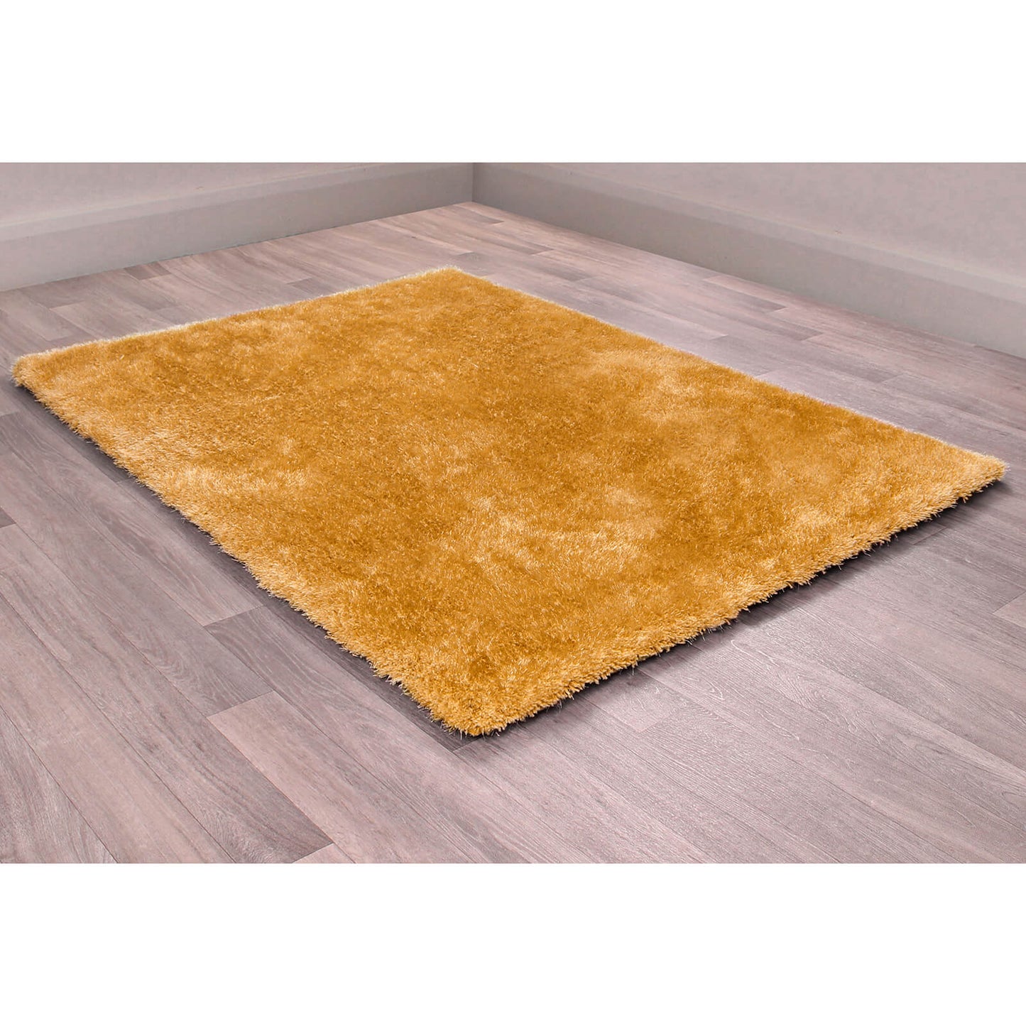 Handmade Carpets Indigo Plain Ochre Rug