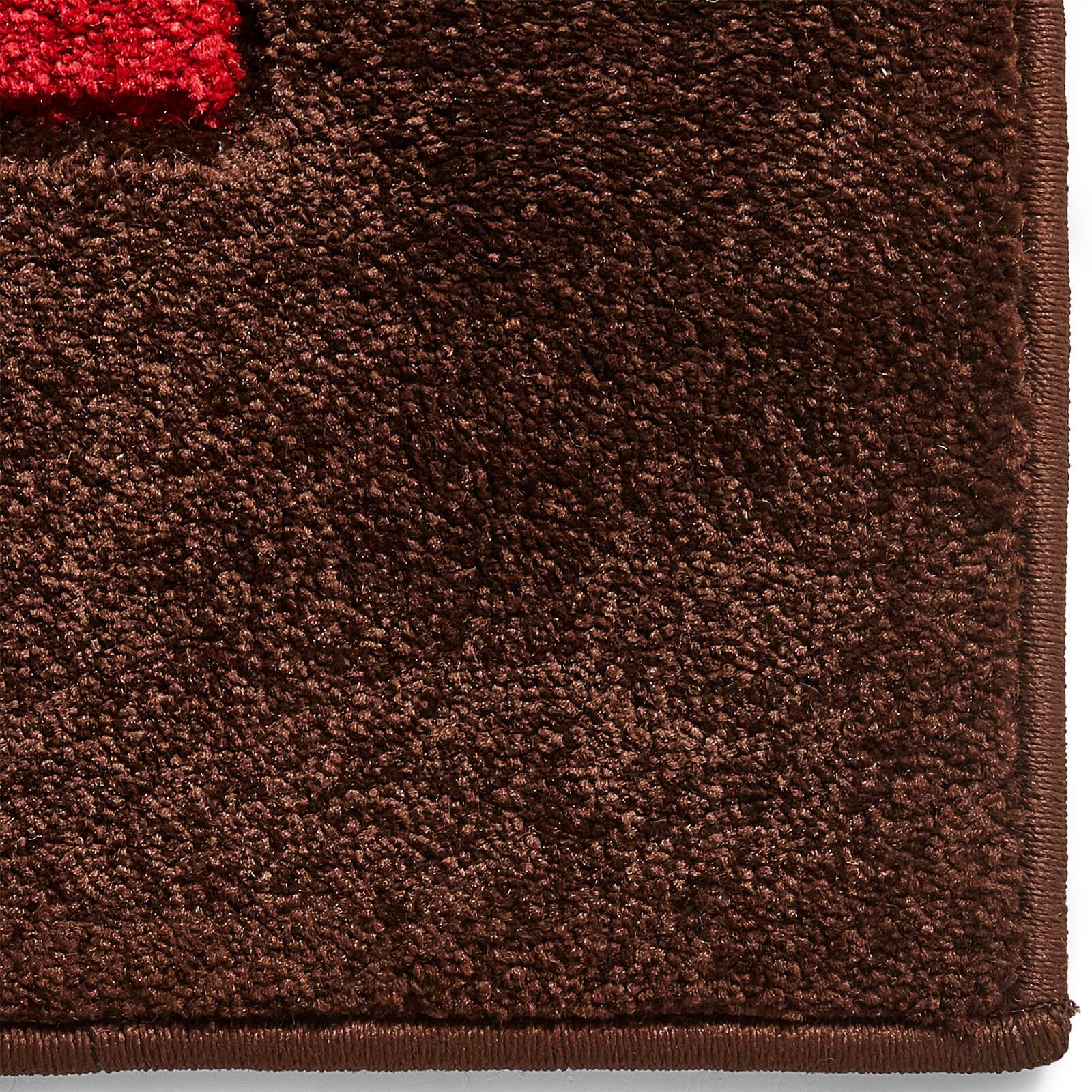 Think Rugs Matrix MT04 Brown / Red Rug