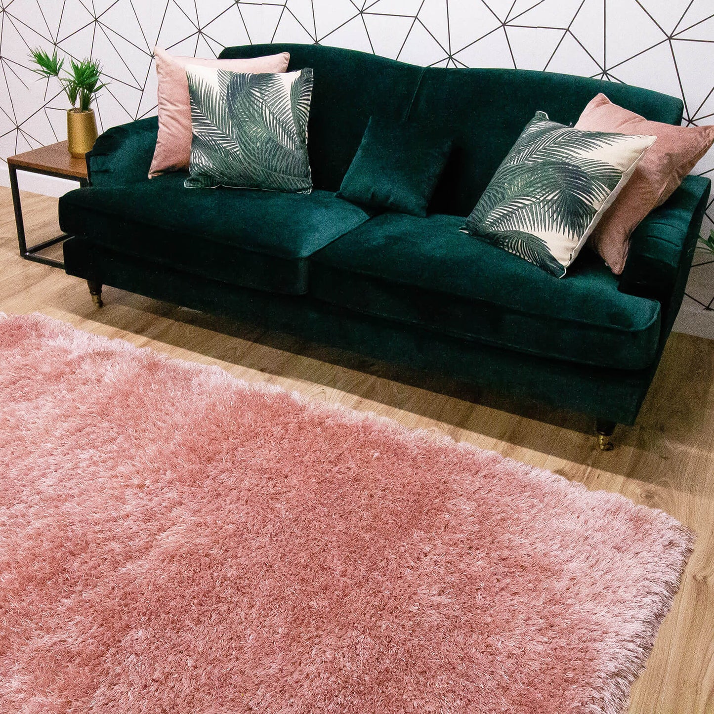 Handmade Carpets Mayfair Plain Blush Rug