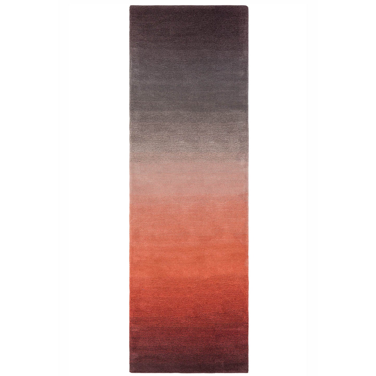 Ombre Orange and Terracotta Abstract Rugs