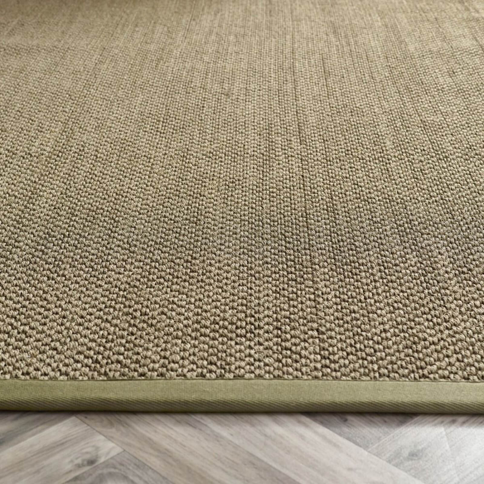 Origins Sisal Runner Sage Green with Sage Green Border Rug