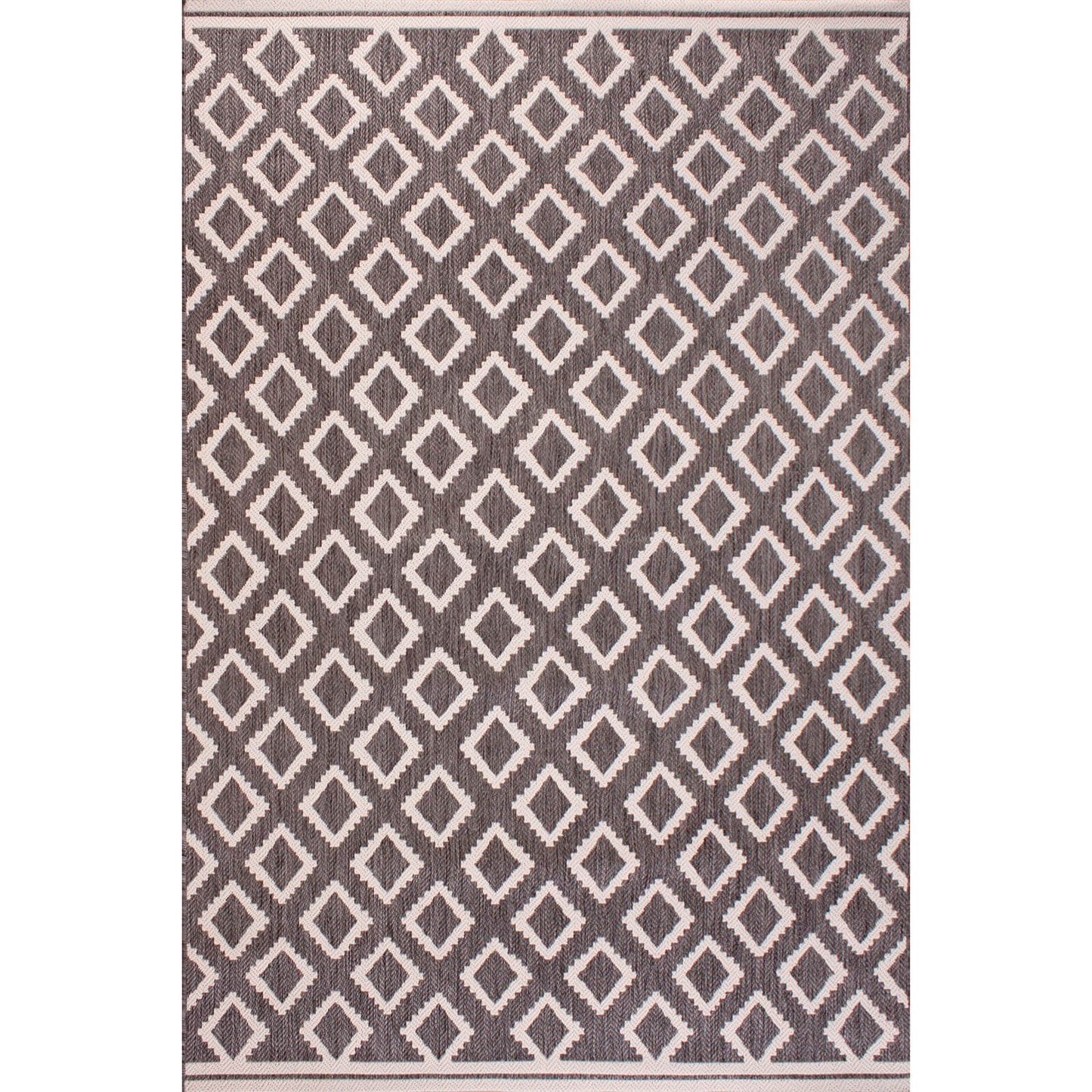 Rug Style Terrace Diamond Grey Rug