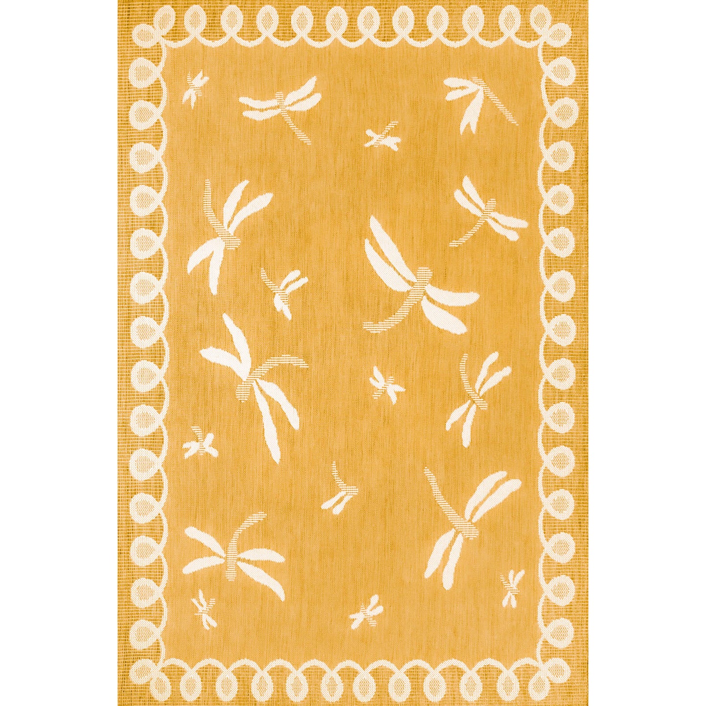Rug Style Terrace Dragonfly Gold Rug