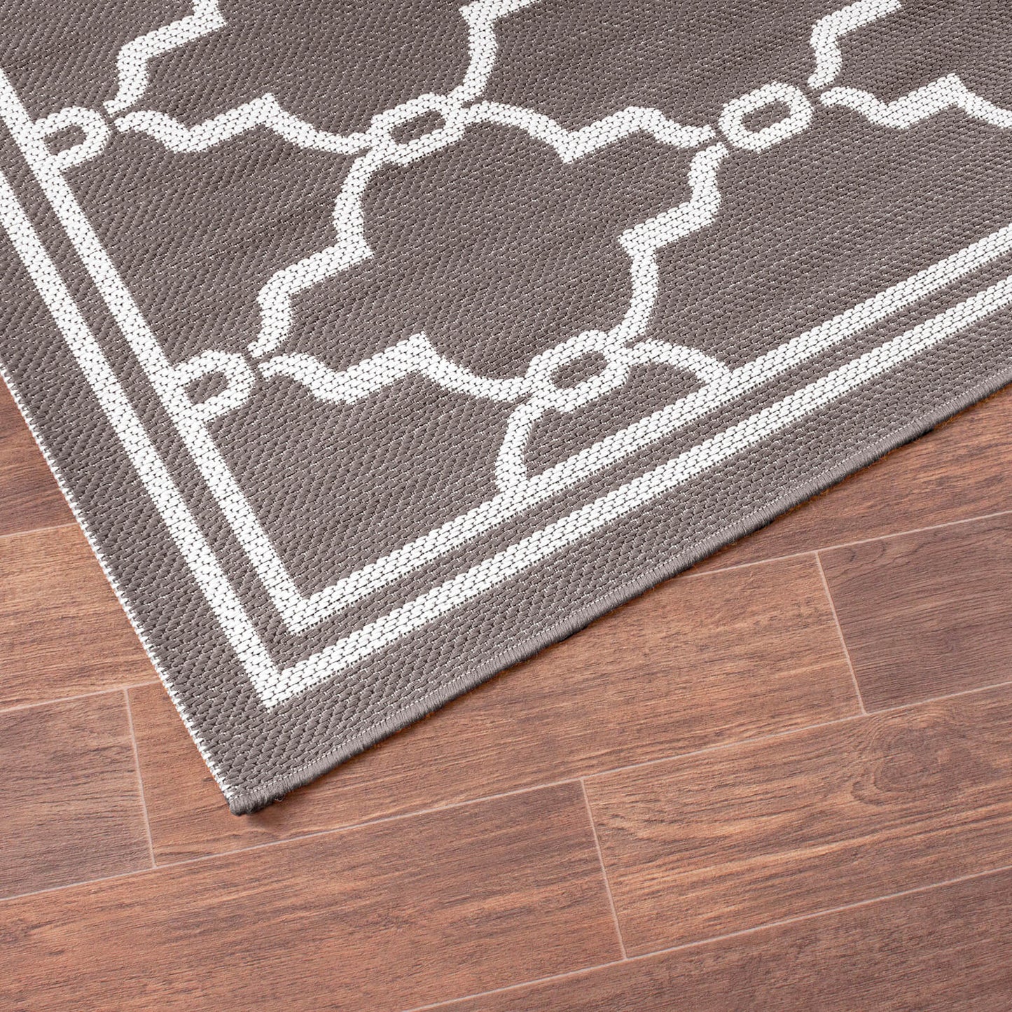 Rug Style Terrace Spanish Tile Silver Grey Rug