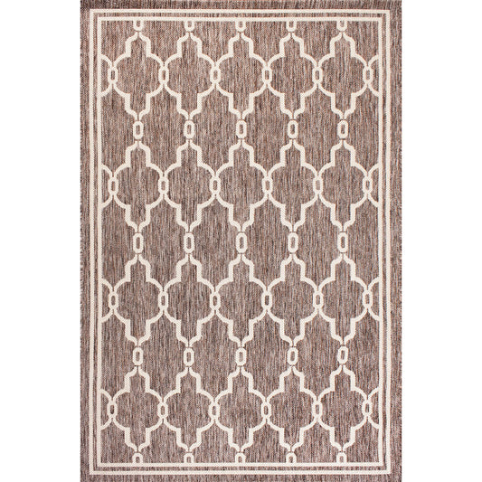 Rug Style Terrace Spanish Tile Taupe Natural Rug