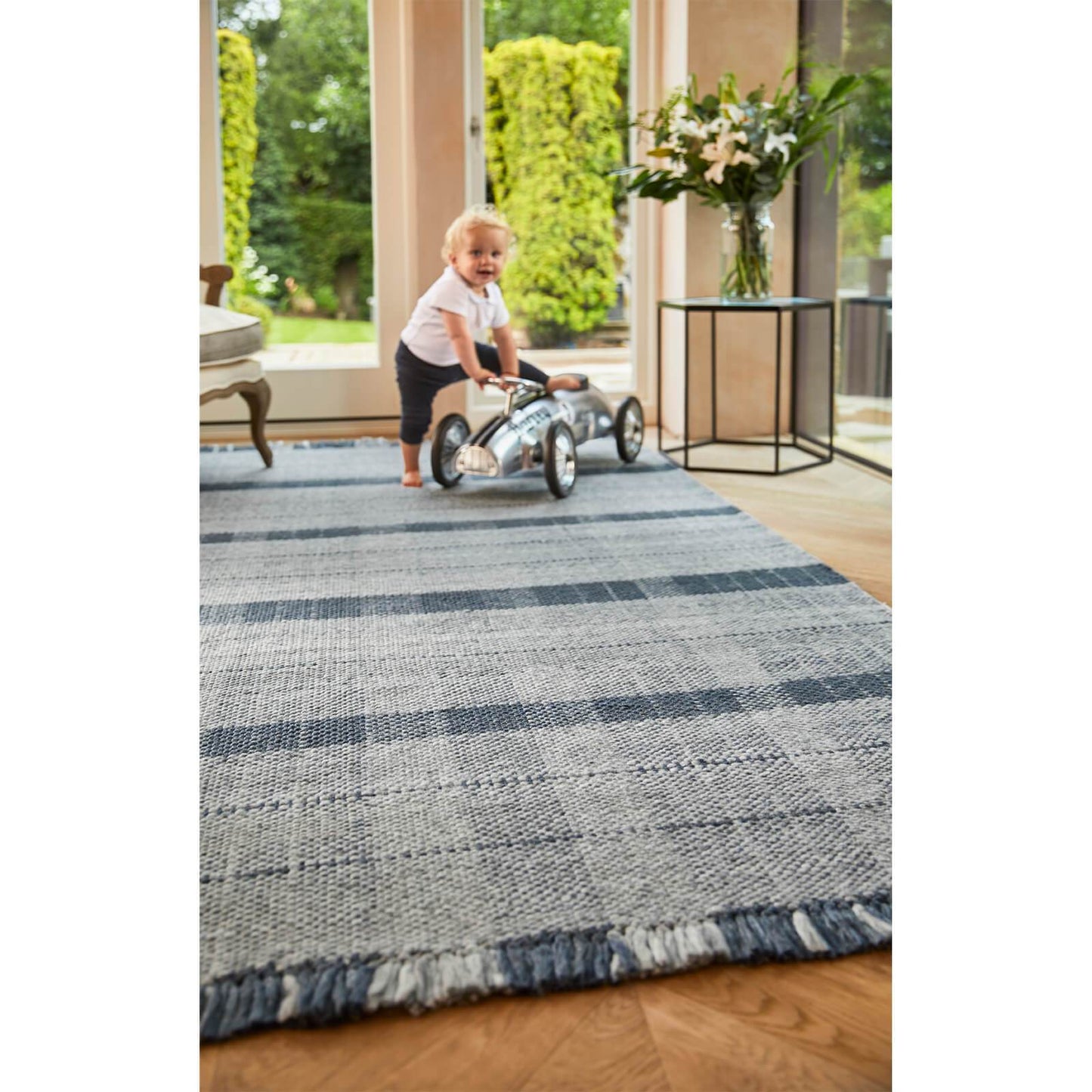 Origins Highland Check Navy Rug