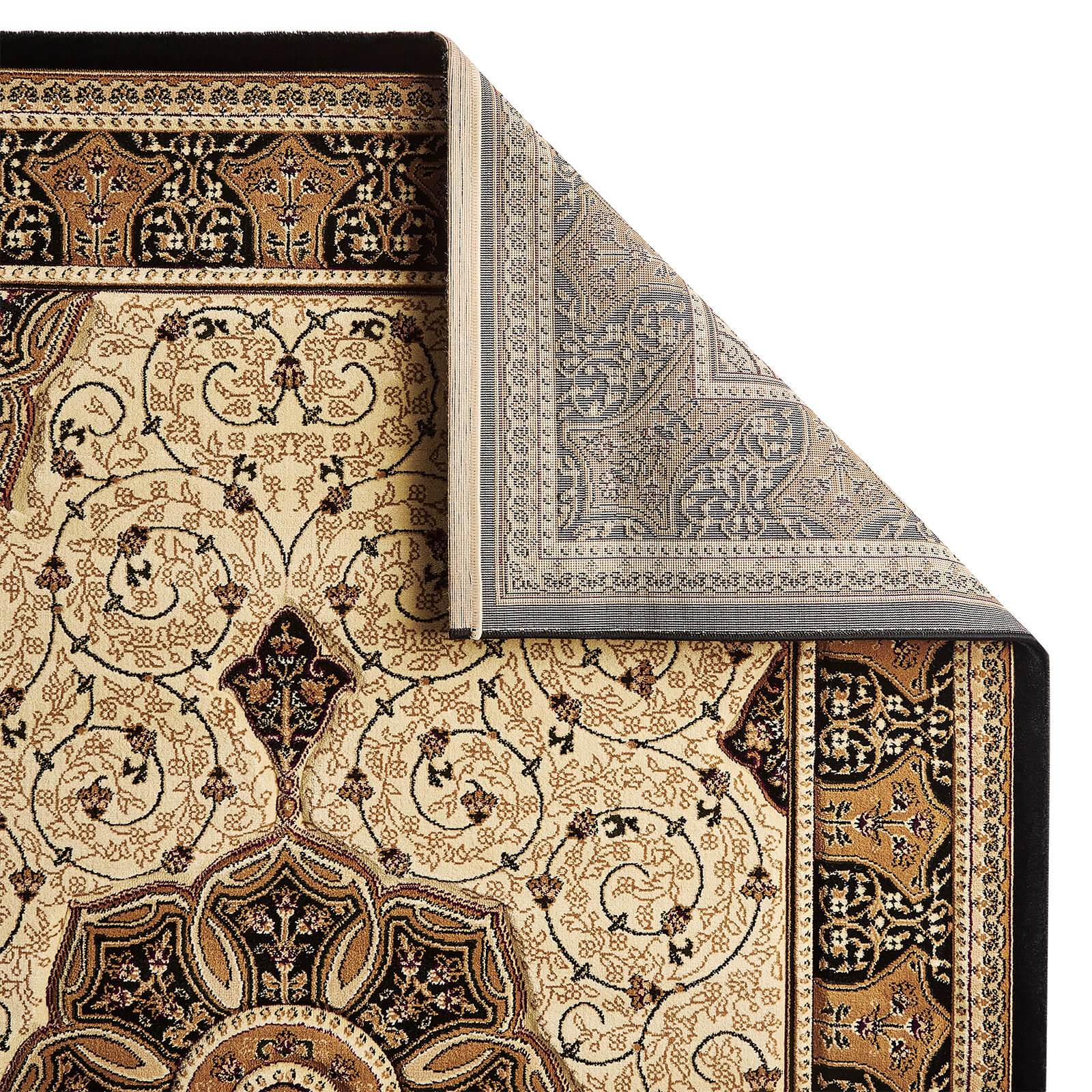 Think Rugs Heritage 4400 Black / Cream Rug