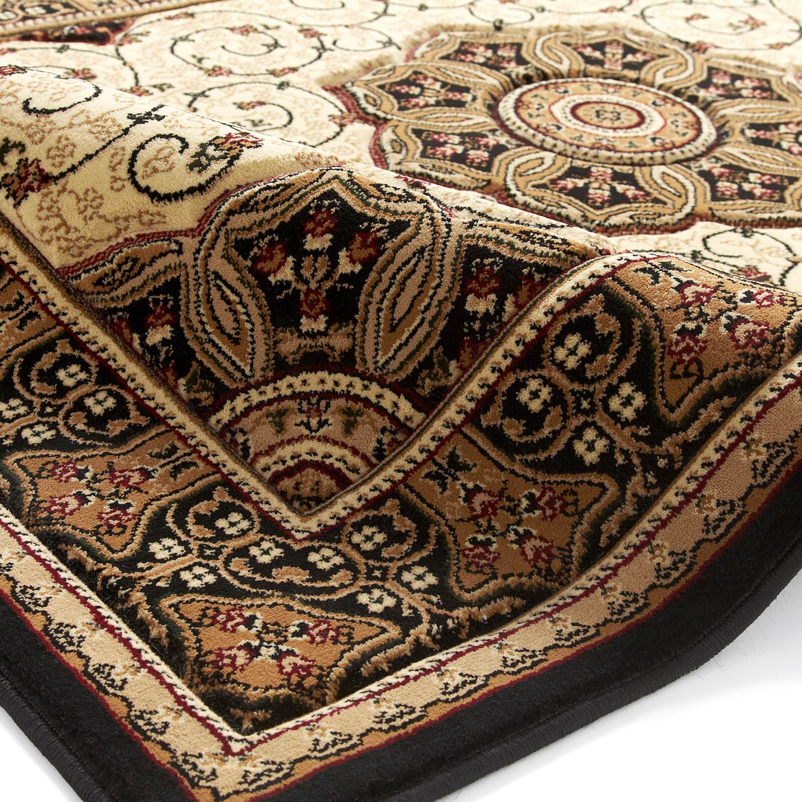 Think Rugs Heritage 4400 Black / Cream Rug