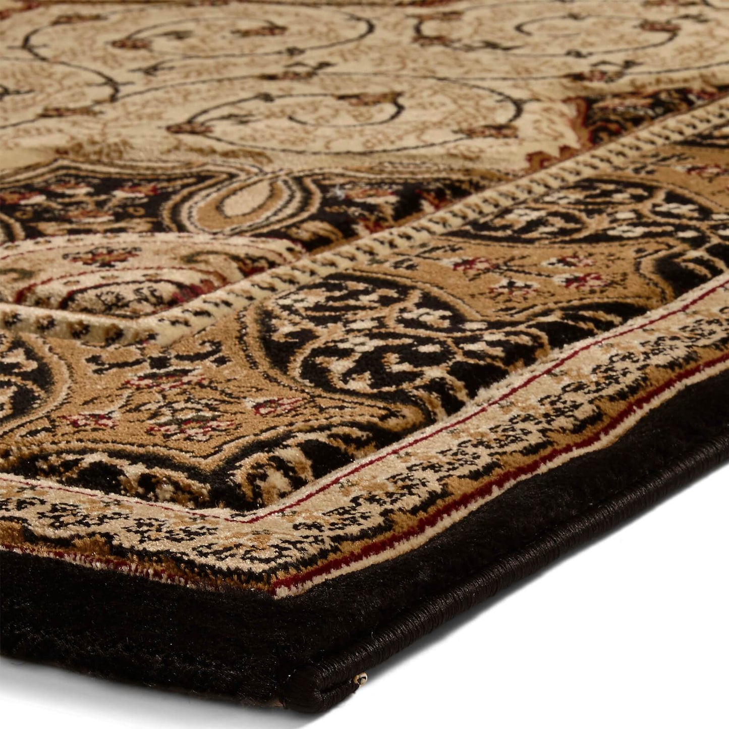 Think Rugs Heritage 4400 Black / Cream Rug