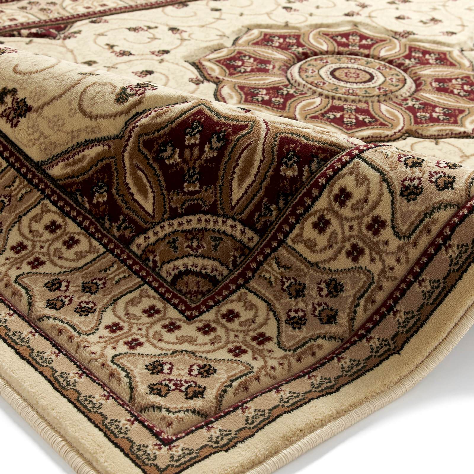 Think Rugs Heritage 4400 Cream / Red Rug