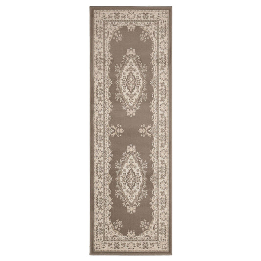Maestro Taupe Traditional Rug - 067 X 200cm Hall Runner
