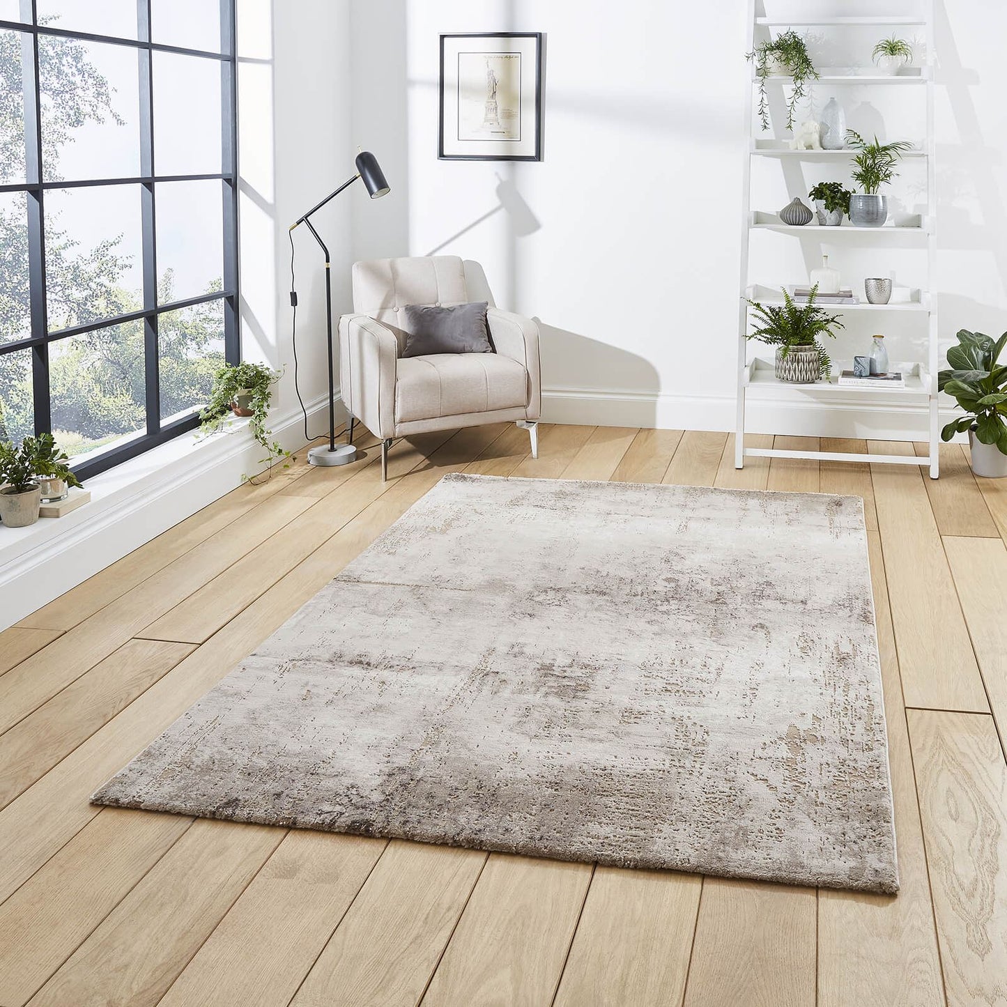 Florence 50034 Beige/Silver Modern Rug