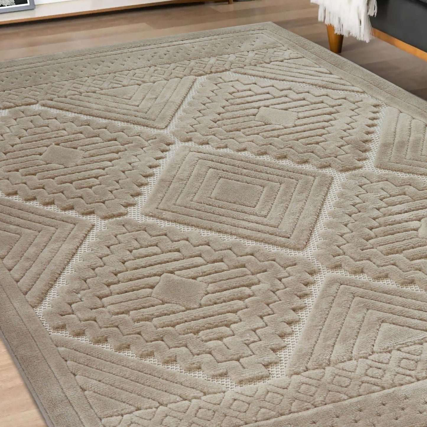 Malmo Tribal Natural Rug