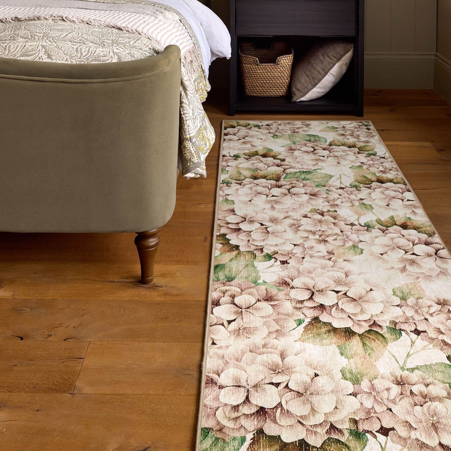 Hug Rug Eco-Washable Wild Hydrangea 75x220